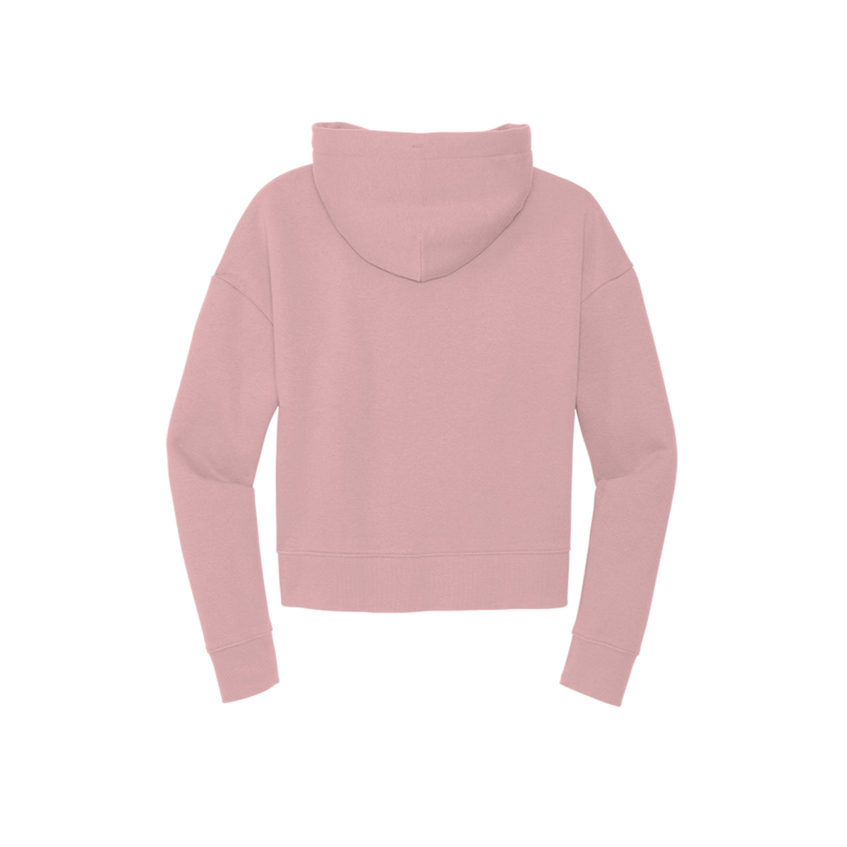 Tezi Fitted Cropped Hoodie in Wisteria, back view