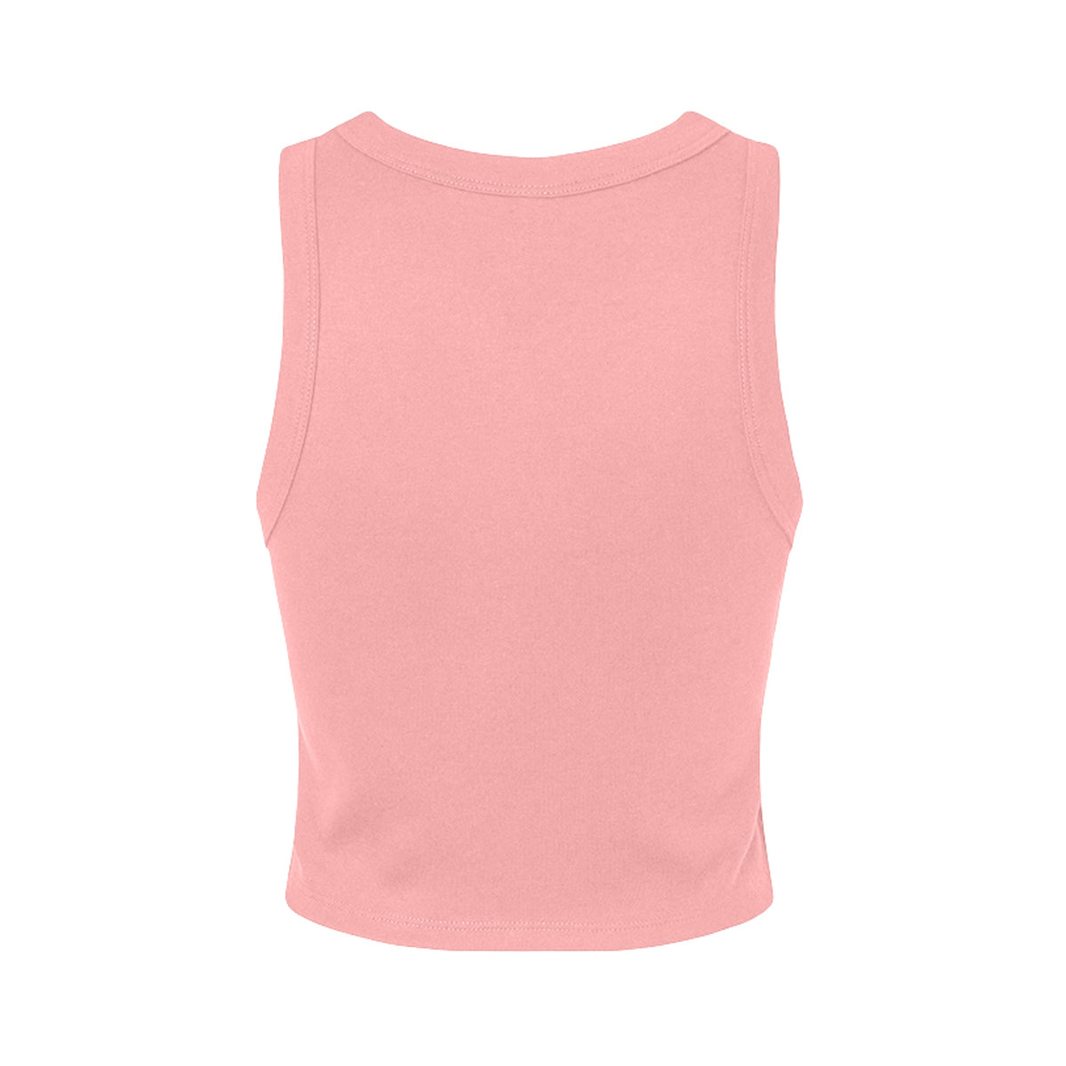 Tezi Circle Logo Racerback Tank in Pink, back view