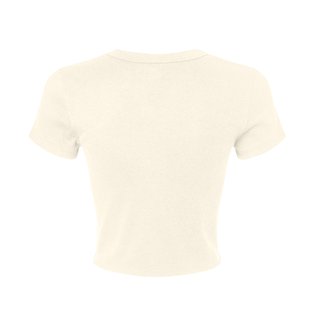 Tezi Palm Script Baby Tee in Natural, back view