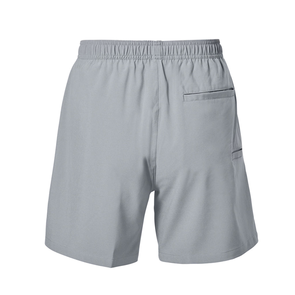 Tezi Drawstring Sweat Shorts in Night Owl, back view
