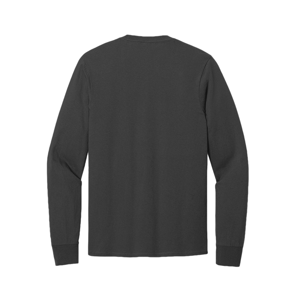 Tezi Classic Long Sleeve Tee in Jet Black, back view
