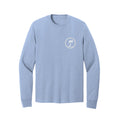 Tezi Classic Long Sleeve Tee in Light Blue, front view