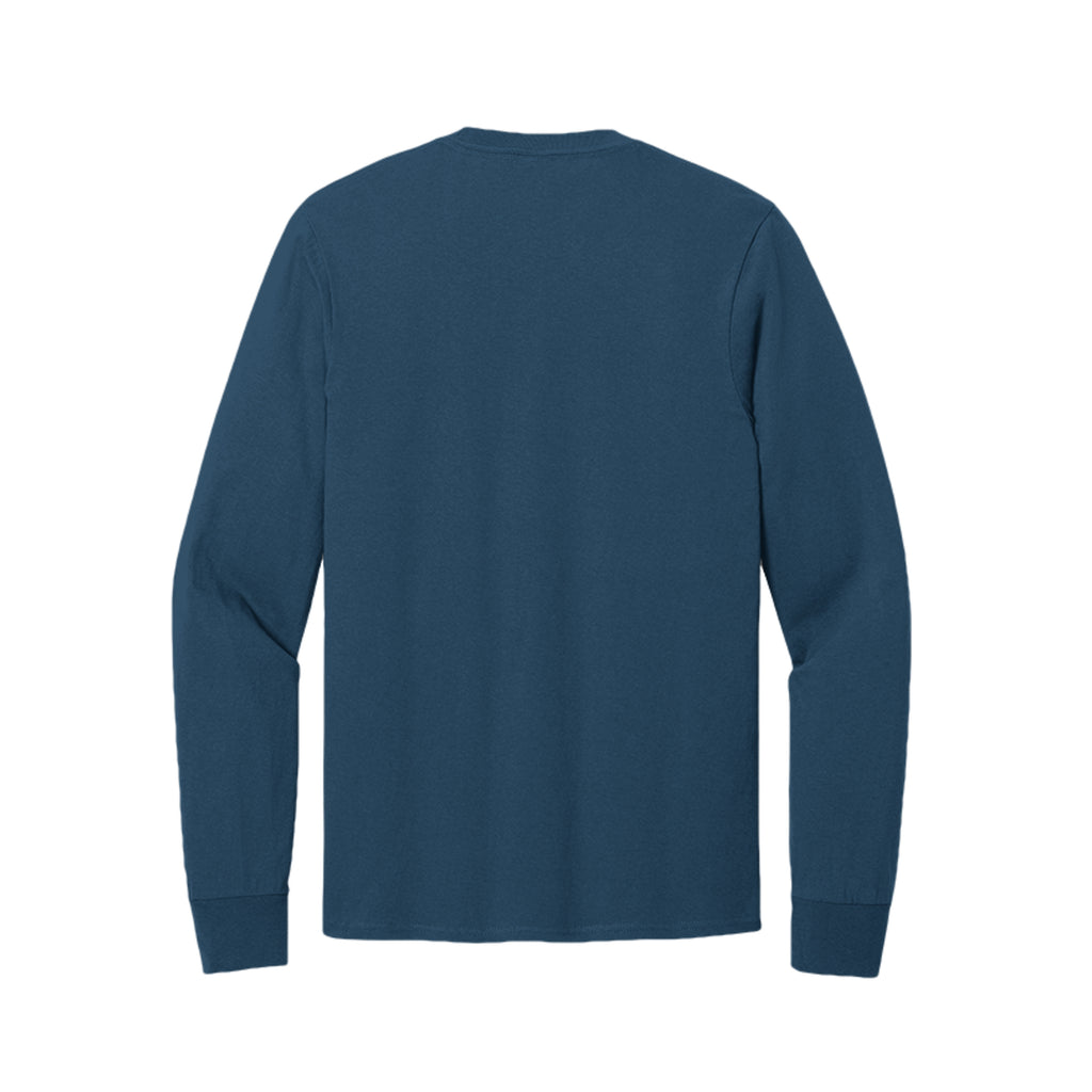 Tezi Classic Long Sleeve Tee in Navy, back view