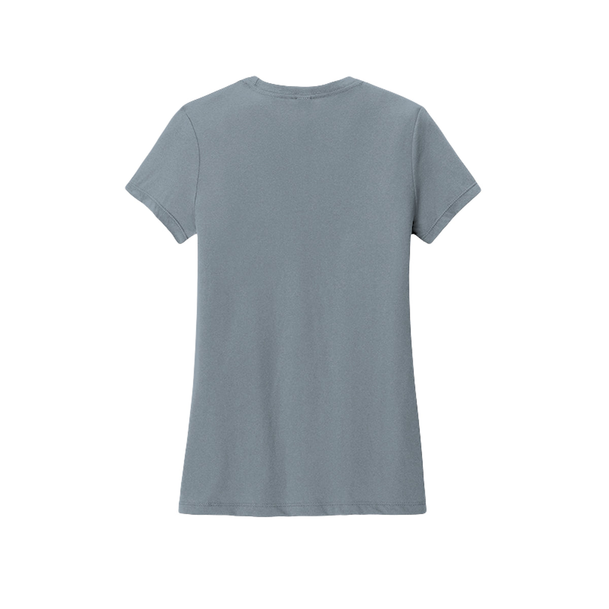 Tezi Circle Logo Tee in Flint Blue Heather, back view