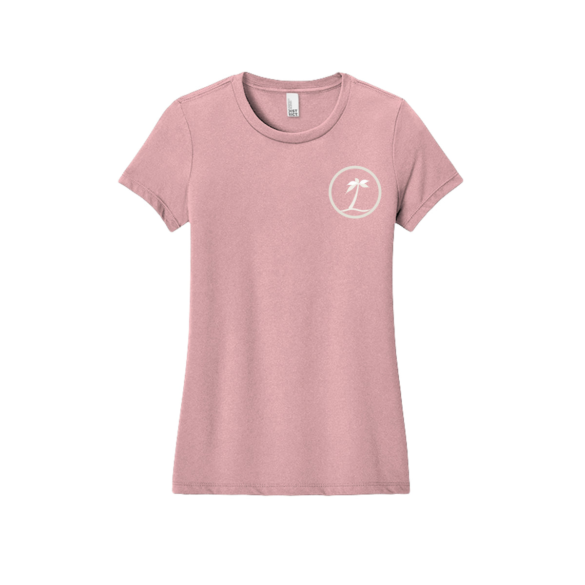 Tezi Circle Logo Tee in Wisteria Heather, front view