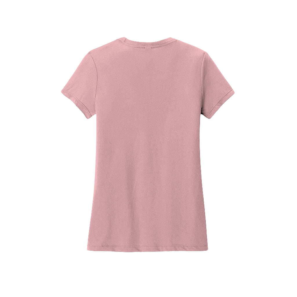 Tezi Circle Logo Tee in Wisteria Heather, back view