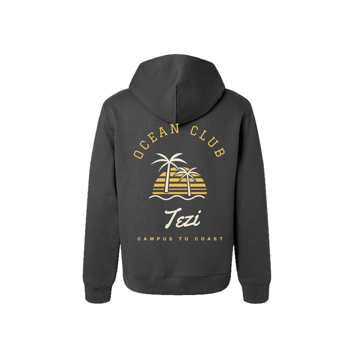 Tezi Ocean Club Hoodie in Asphalt, alternate view