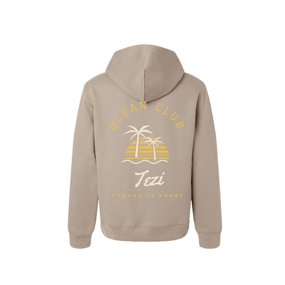 Tezi Ocean Club Hoodie in Dust, alternate view