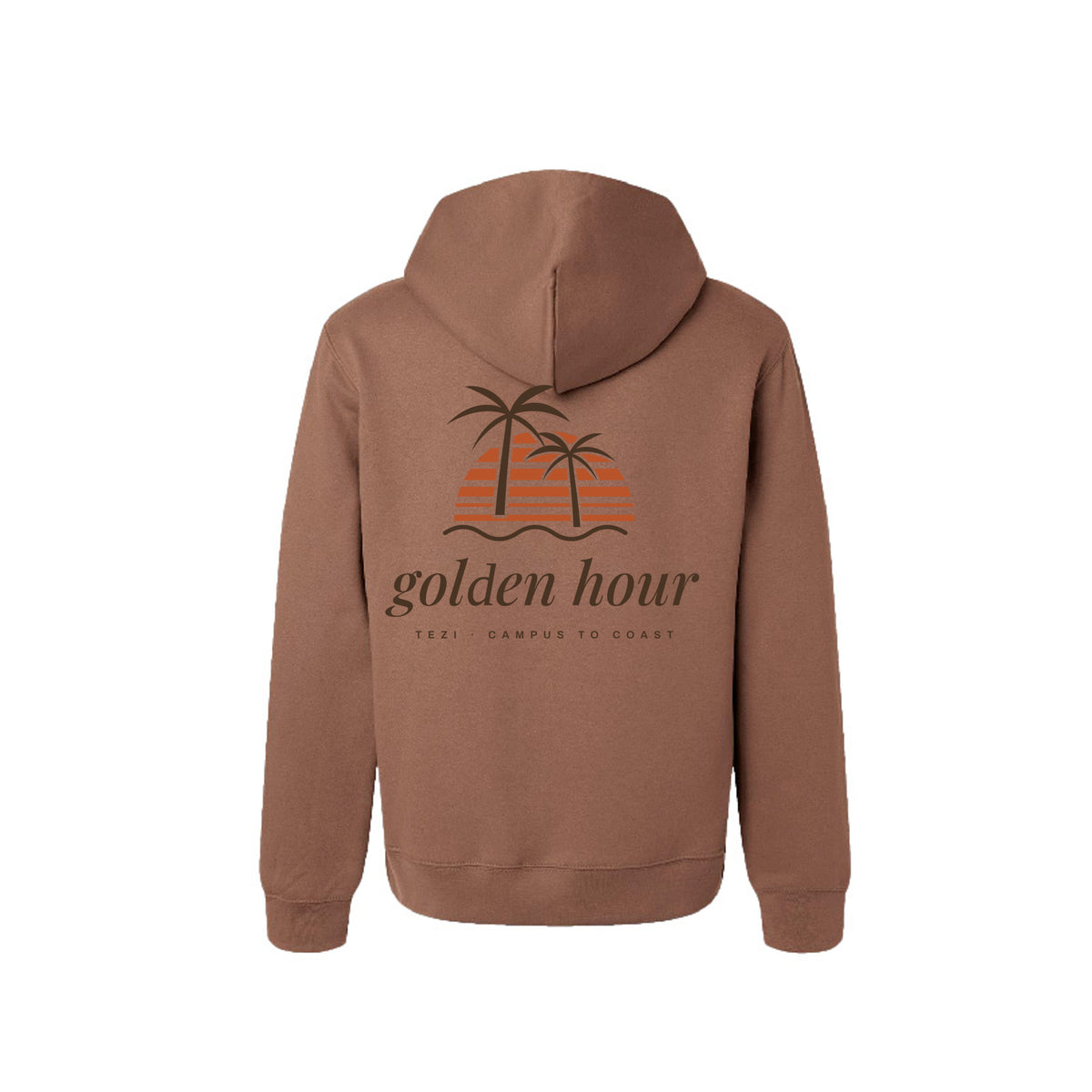 Tezi Golden Hour Hoodie in Vintage Brown, alternate view