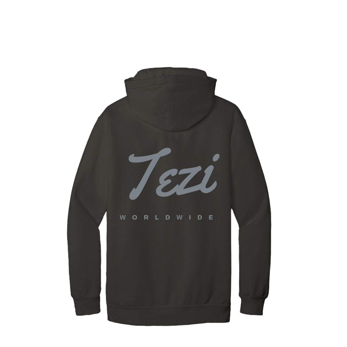 Tezi Tonal Script Hoodie in Pepper, alternate view
