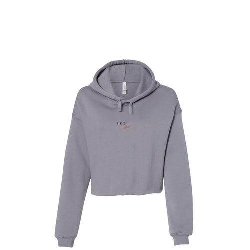 Tezi Club Crop Hoodie in Storm