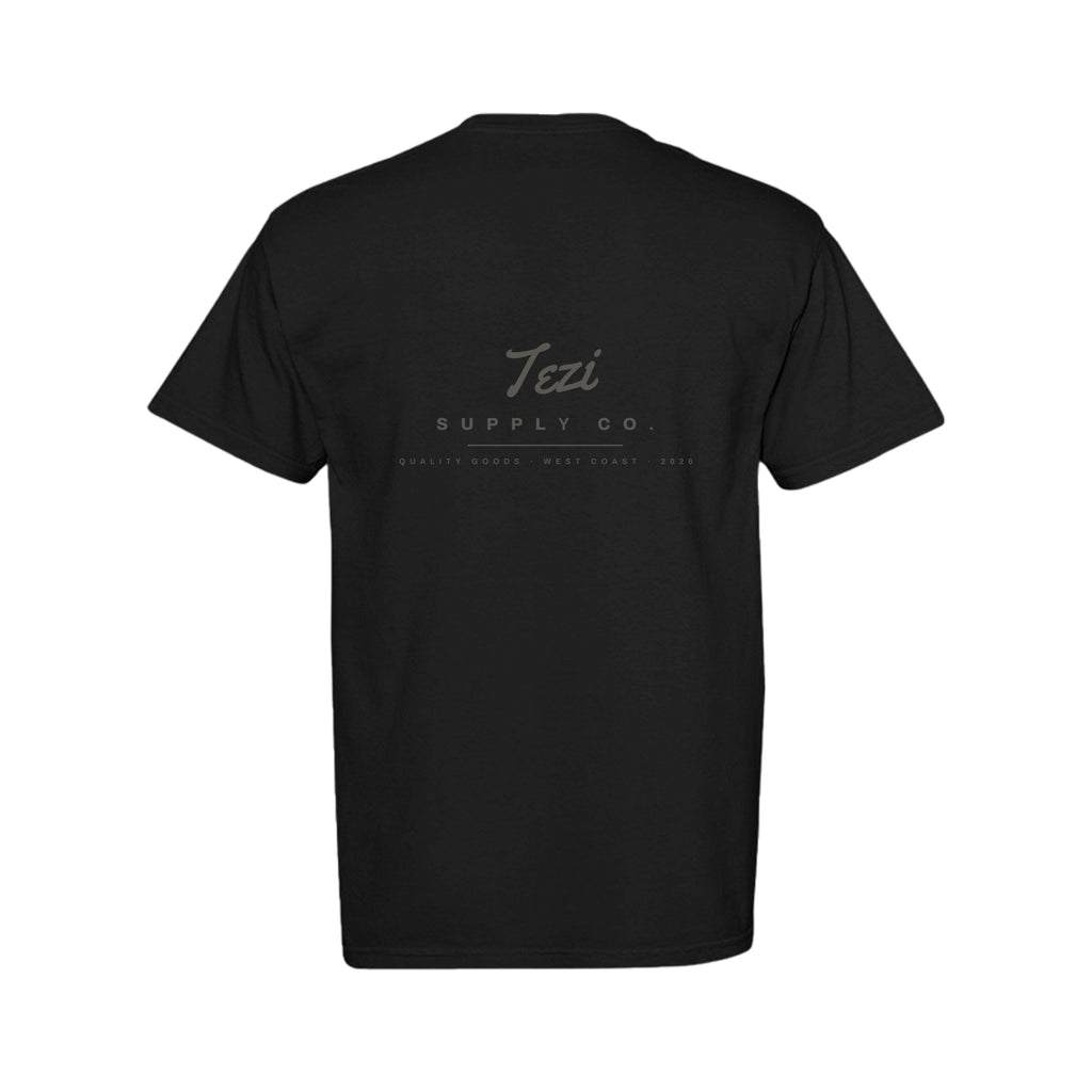 Tezi Tonal Supply Tee in Black, alternate view