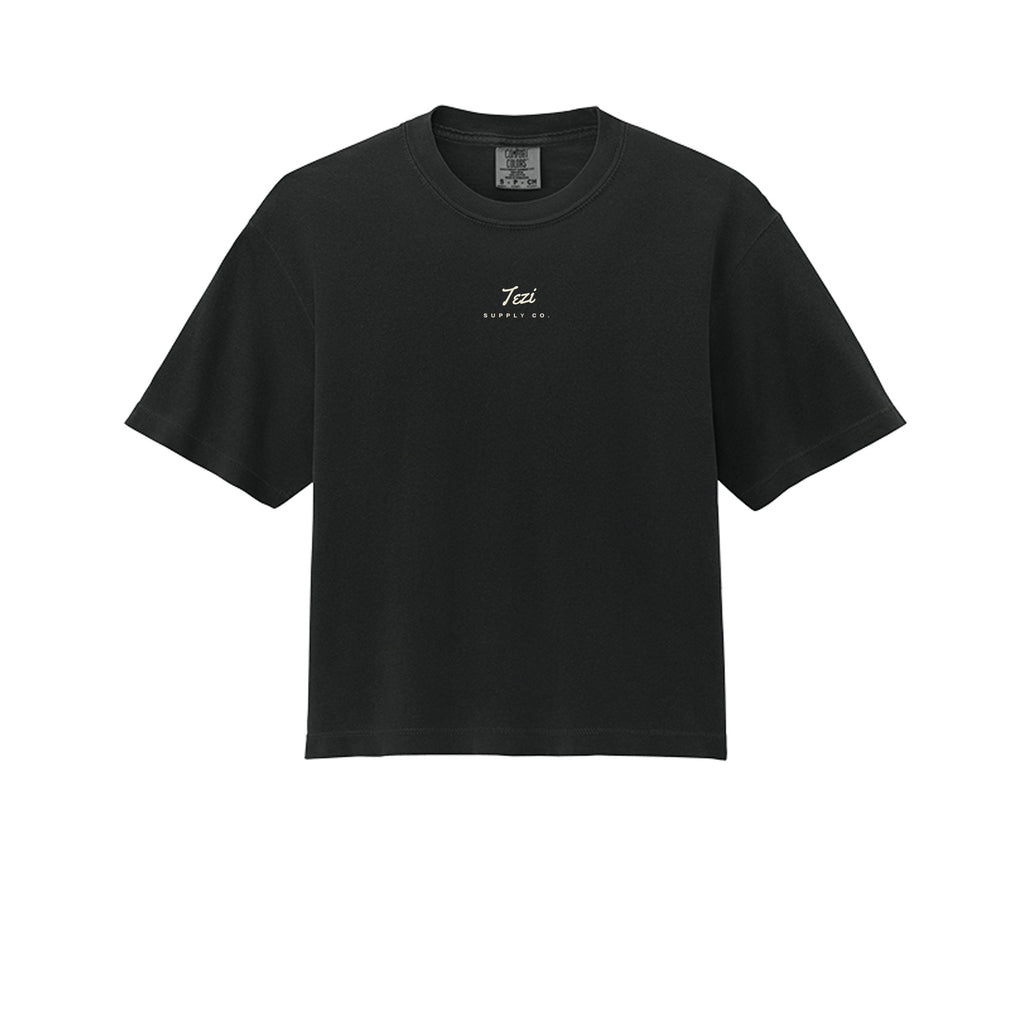Tezi Supply Crop Tee in Black