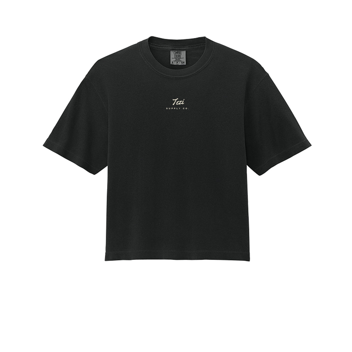 Tezi Supply Crop Tee in Black