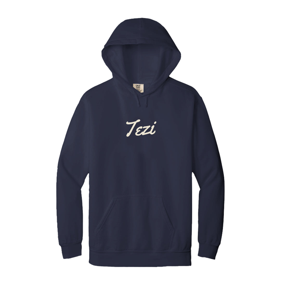 Tezi Sleeve Hoodie in True Navy