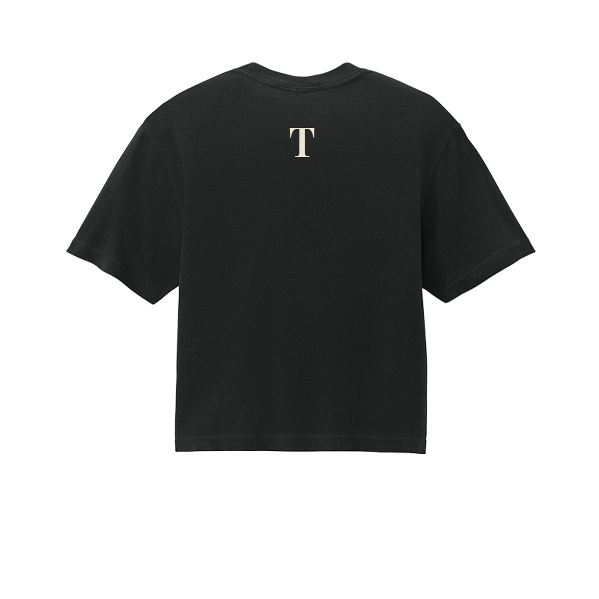 Tezi Athletic Crop Tee in Black, alternate view
