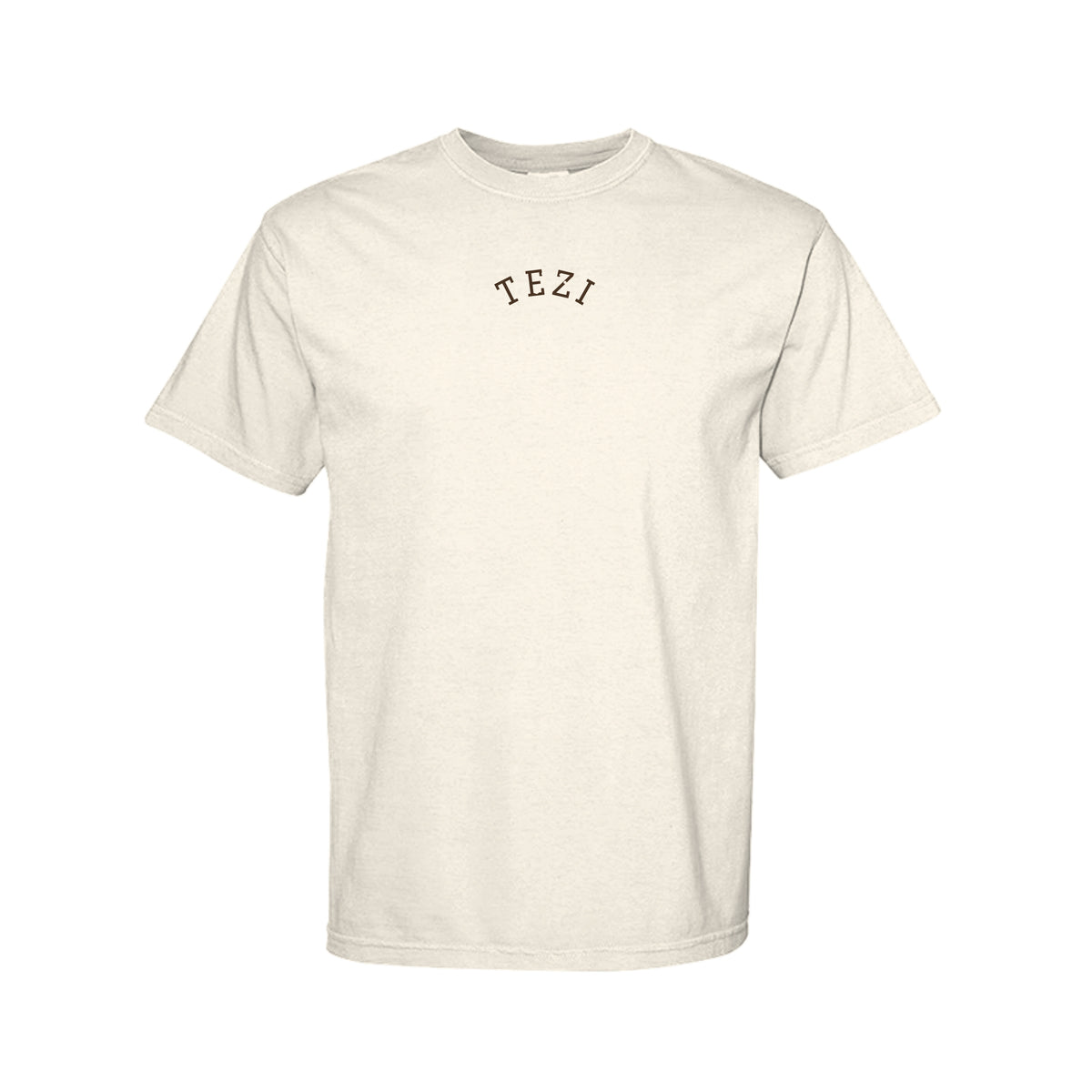 Tezi Worn Arc Tee in Ivory