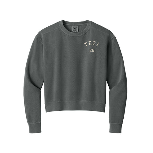 Tezi Varsity Crewneck in Pepper