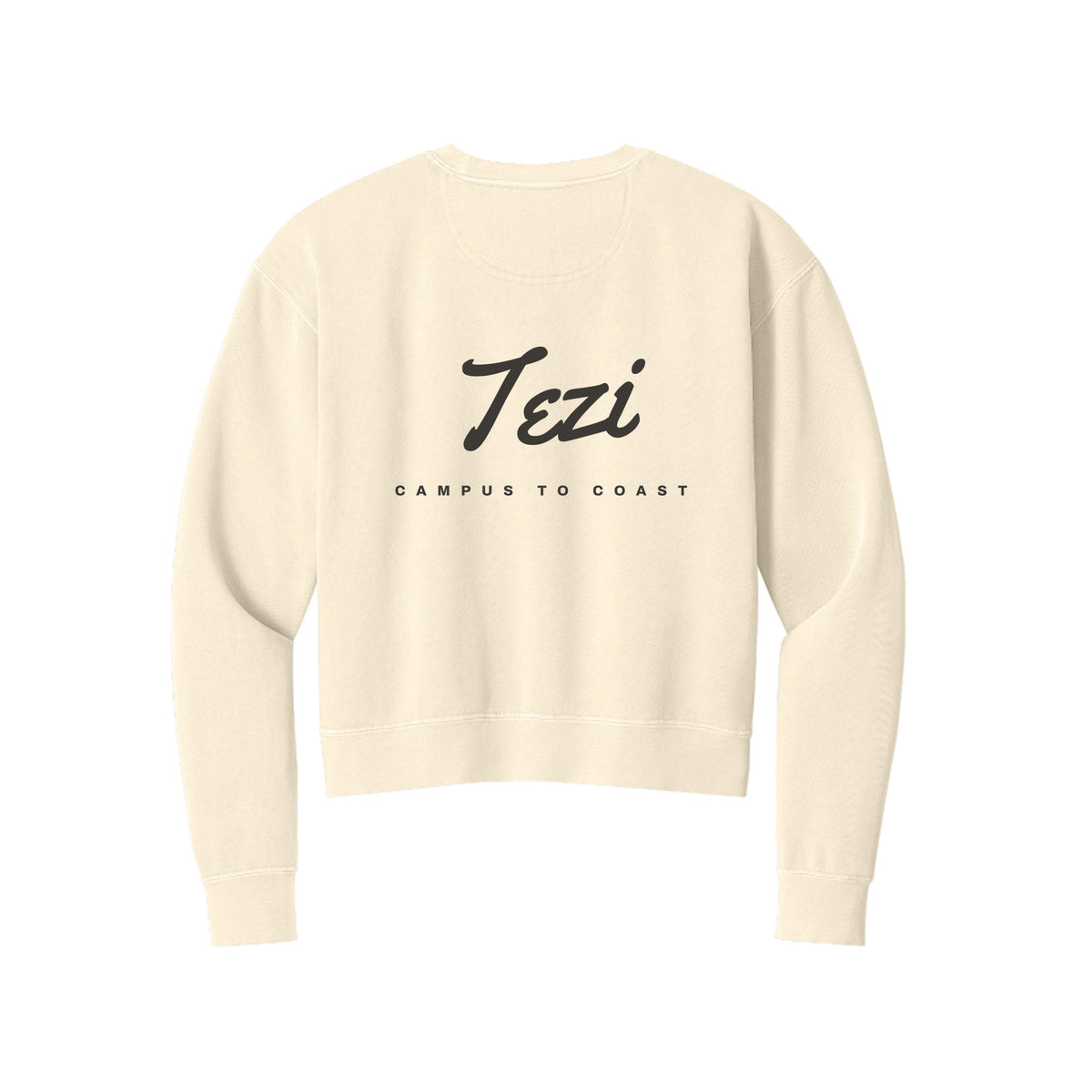Tezi Everyday Crewneck in Ivory, alternate view