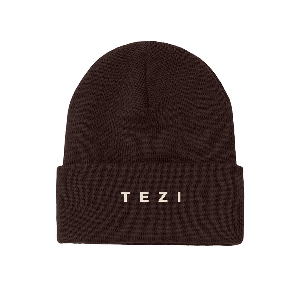Tezi Cuffed Beanie in Brown