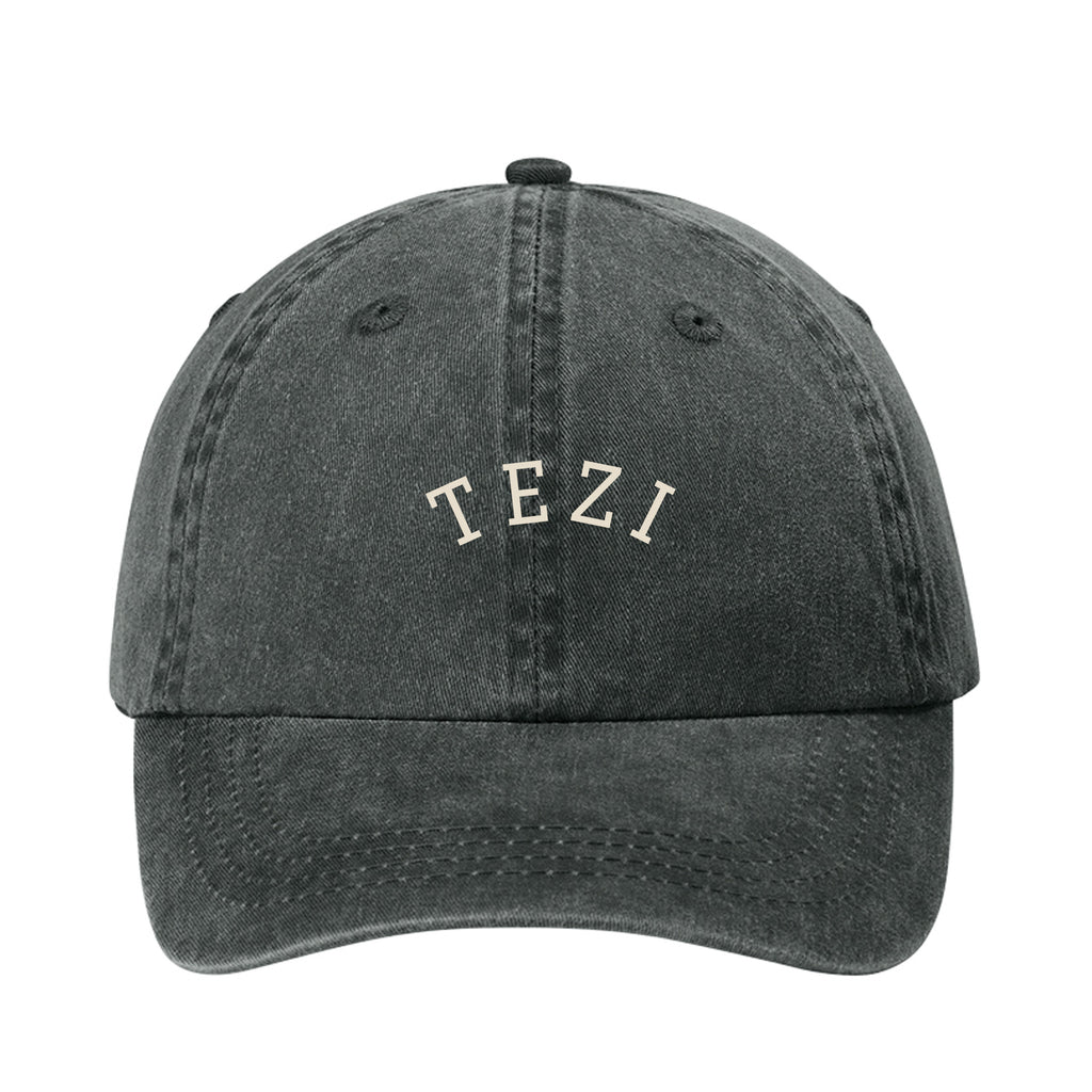 Tezi Varsity Dad Hat in Black